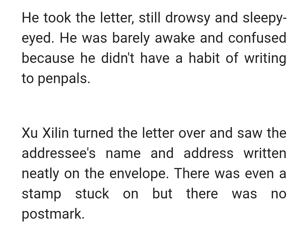 Waitttt a letter????Who sent the letter?
