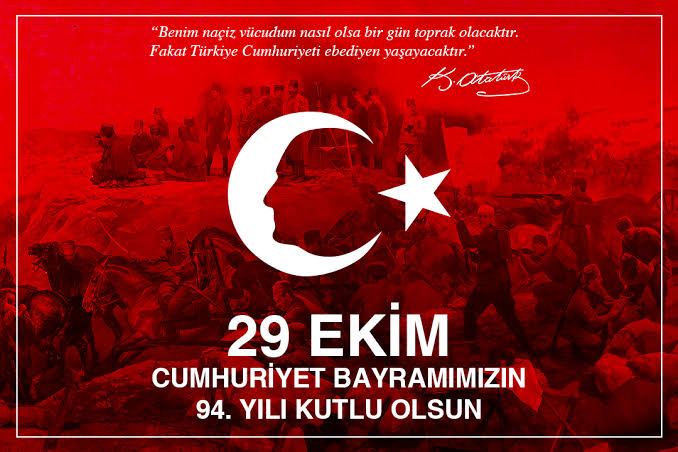 29 ekim cumhuriyet bayramızı kutlu olsun