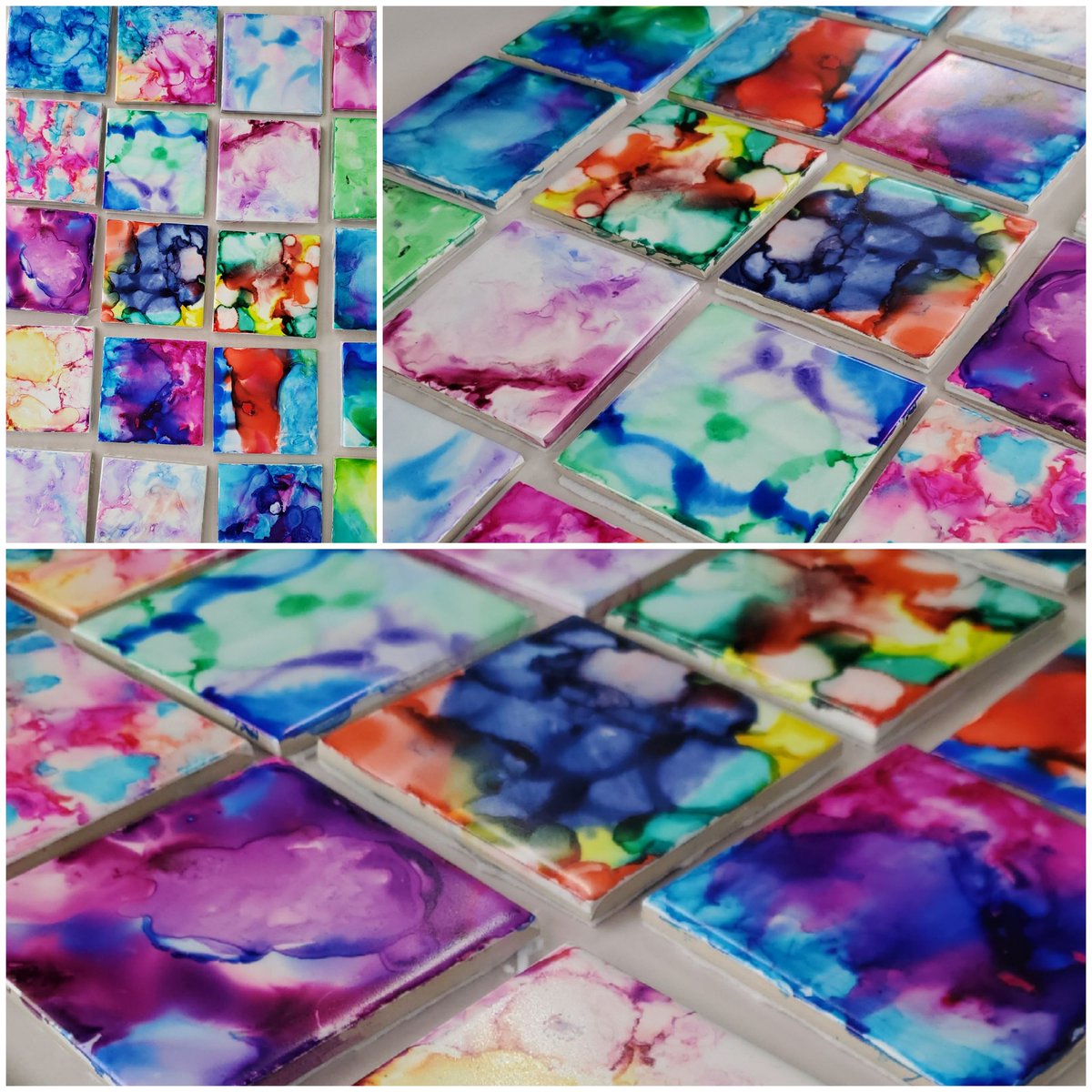 S_Allen_23's tweet photo. @StonefieldsSch @MsAOSullivan @GCadelis Akomanga tekau mā tahi created these beautiful coasters using a combination of art and science! Such a fun... and colourful process! https://t.co/AtPSc2MGnc