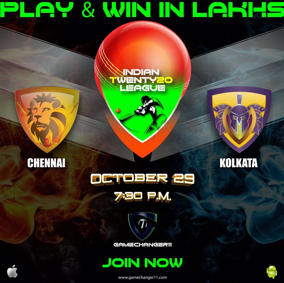 Gc11Sports's tweet photo. Chennai vs Kolkata
The Lions to take on the Knight in 49th #IPLT20🏆, Create your teams at https://t.co/kzI79AHMop and win a weekly cash prize up to 50,000 Rupees💰

#gamechanger11 #GC11 #playgc11 #IPL2020 #FantasySports #cricket #FantasyCricket #chennai #kolkata #KKRHaiTaiyaar https://t.co/hQ6Xzvzf4f