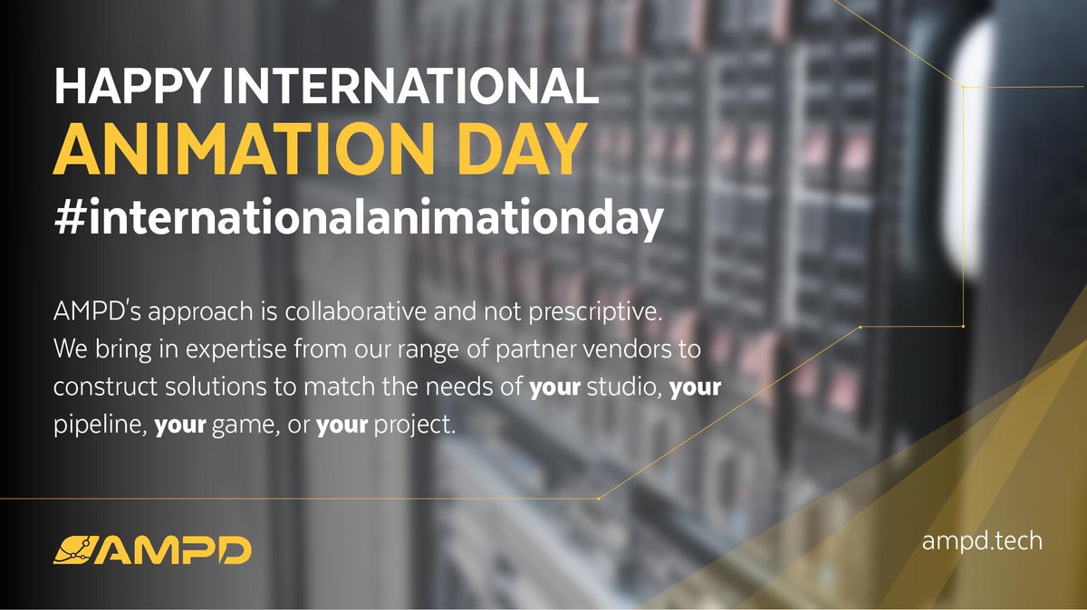 ampd_tech's tweet photo. Today is #InternationalAnimationDay; a day created by the Association Internationale du Film d’Animation (ASIFA) in 2002. Lets joins more than 50 countries to celebrate the art of animation globally.

#motiondesign #animation https://t.co/R5oQmmcwfJ