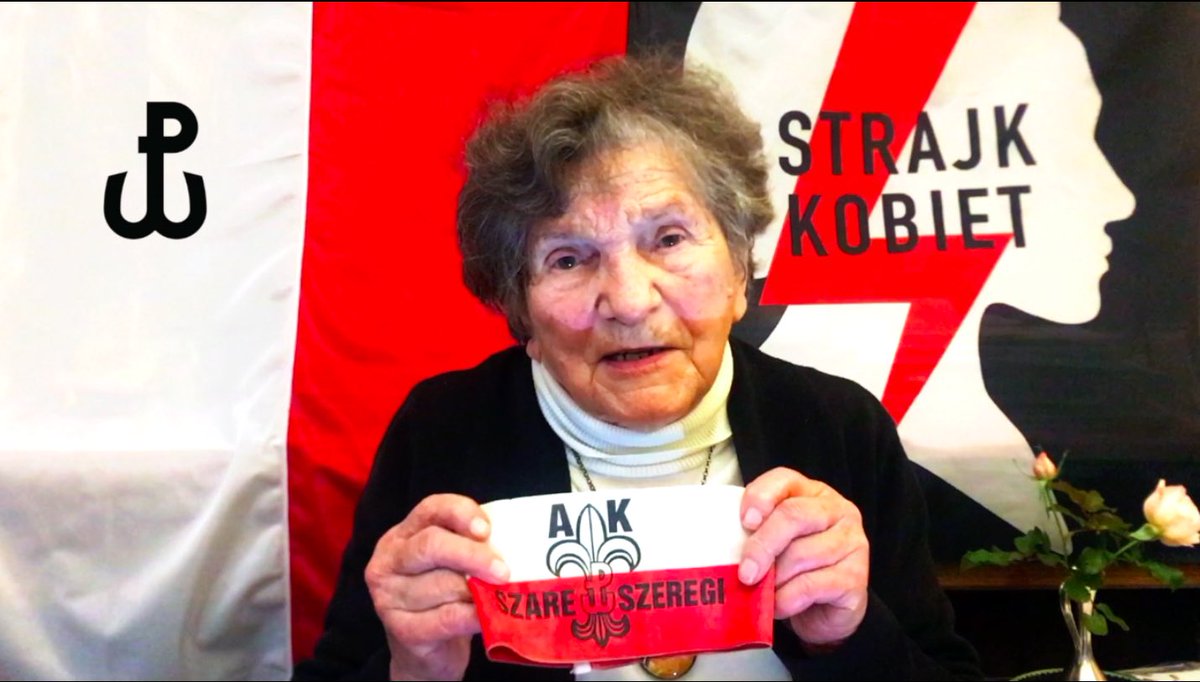 RobertHojda's tweet photo. Przesłanie matki, żołnierza AK, Powstańca Warszawy do protestujących @strajkkobiet @martalempart @KongresRuchow #kord https://t.co/xs3dePFWAE