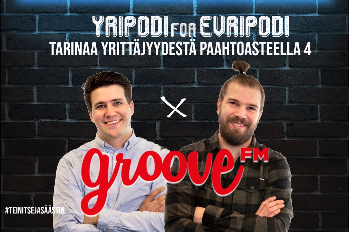 yripodi's tweet photo. Yripodi goes GrooveFM👊

Ensi torstaista eteenpäin upeat vieraamme toistavat tarinansa GrooveFM -radioaalloilla!

Olemme onnellisia ja otettuja sekä itsemme että edustamiemme vieraiden puolesta🖤

#radiofi #groovefm #yrittäjät #yrittäjyys #yripodi https://t.co/nRZgaMJM6I