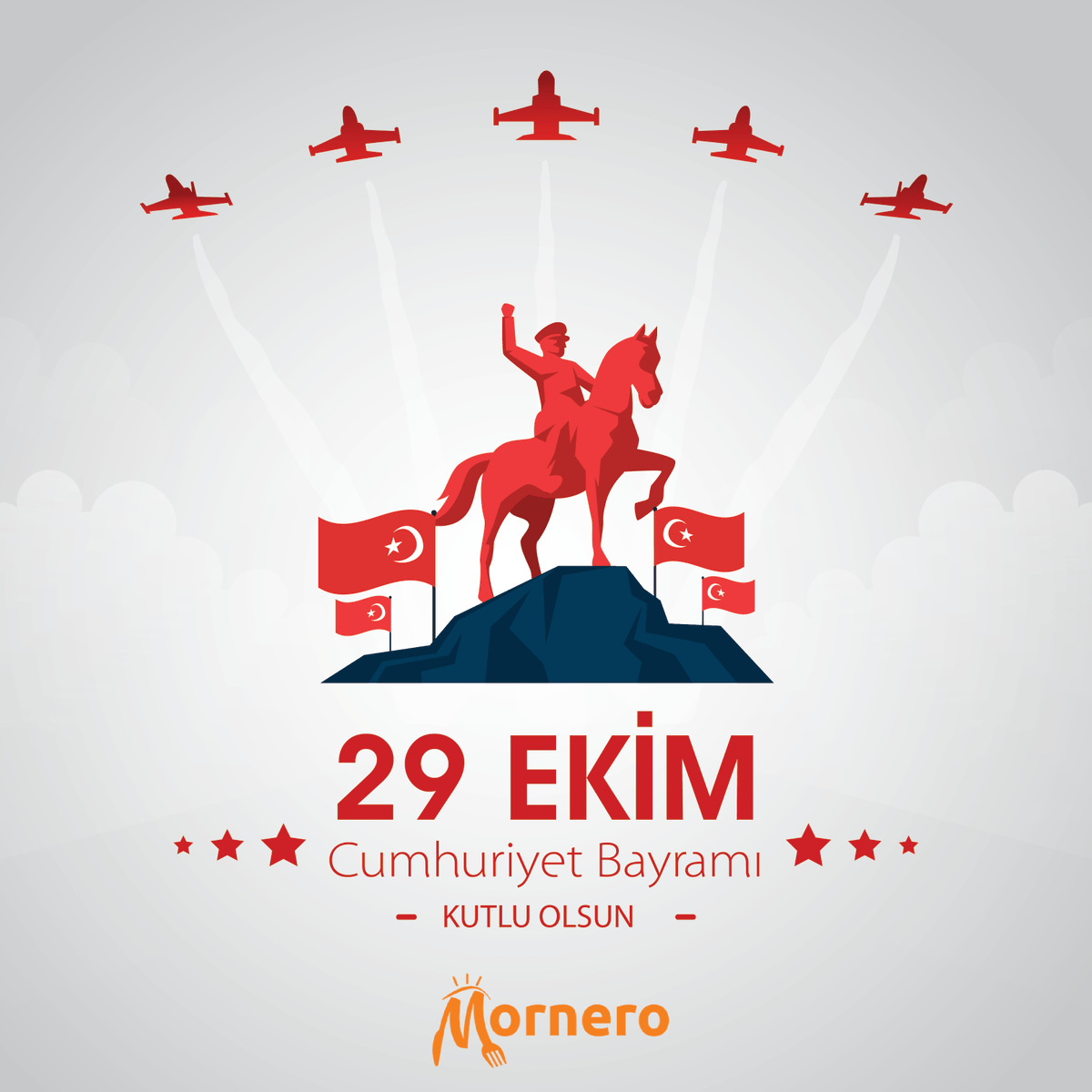 mornerotr's tweet photo. Cumhuriyetimizin kurucusu Gazi Mustafa Kemal Atatürk başta olmak üzere silah arkadaşlarını ve aziz şehitlerimizi rahmet, minnet ve şükranla anıyor ve tüm milletimizin Cumhuriyet Bayramını kutluyoruz.
#29ekimcumhuriyetbayramı #cumhuriyet #29ekim #mornero https://t.co/tjmYlE7ZRQ