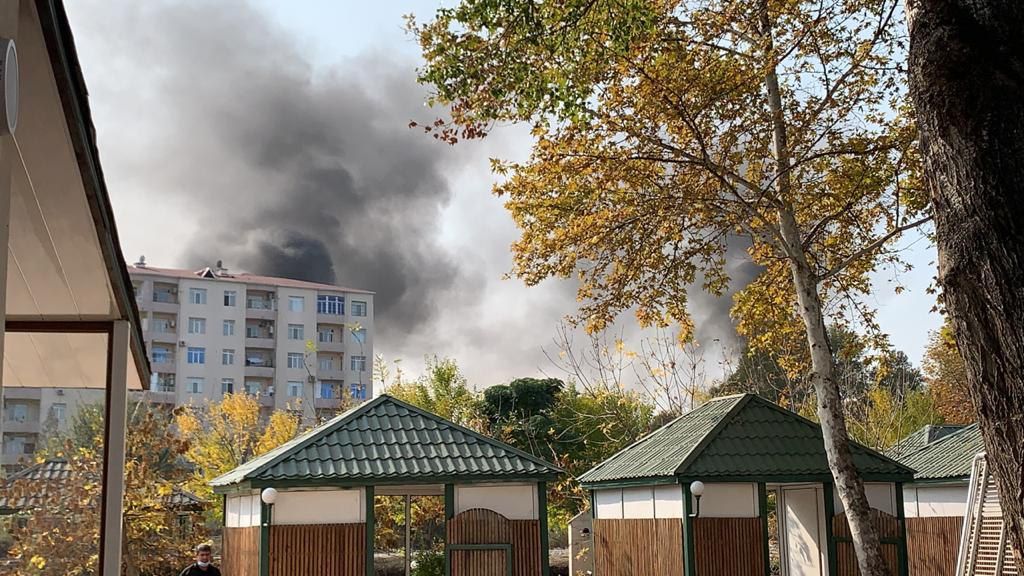IamRhaj's tweet photo. Armenian armed forces, grossly violating the humanitarian ceasefire regime, have fired at the Barda city from the Smerch MLRS.
#StopArmenianTerrorism
#StopArmenianAggression
#StopArmenianOccupation
#PrayForBarda
#DontBelieveArmenia
#KarabakhisAzerbaijan 
#ArmeniaKillsCivilians https://t.co/rJMO6bKly2
