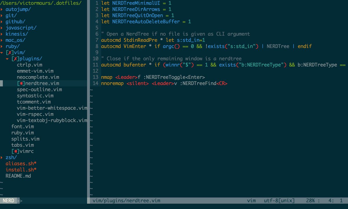 Vim git. Плагины для vim. nerdtree. vim интерфейс.