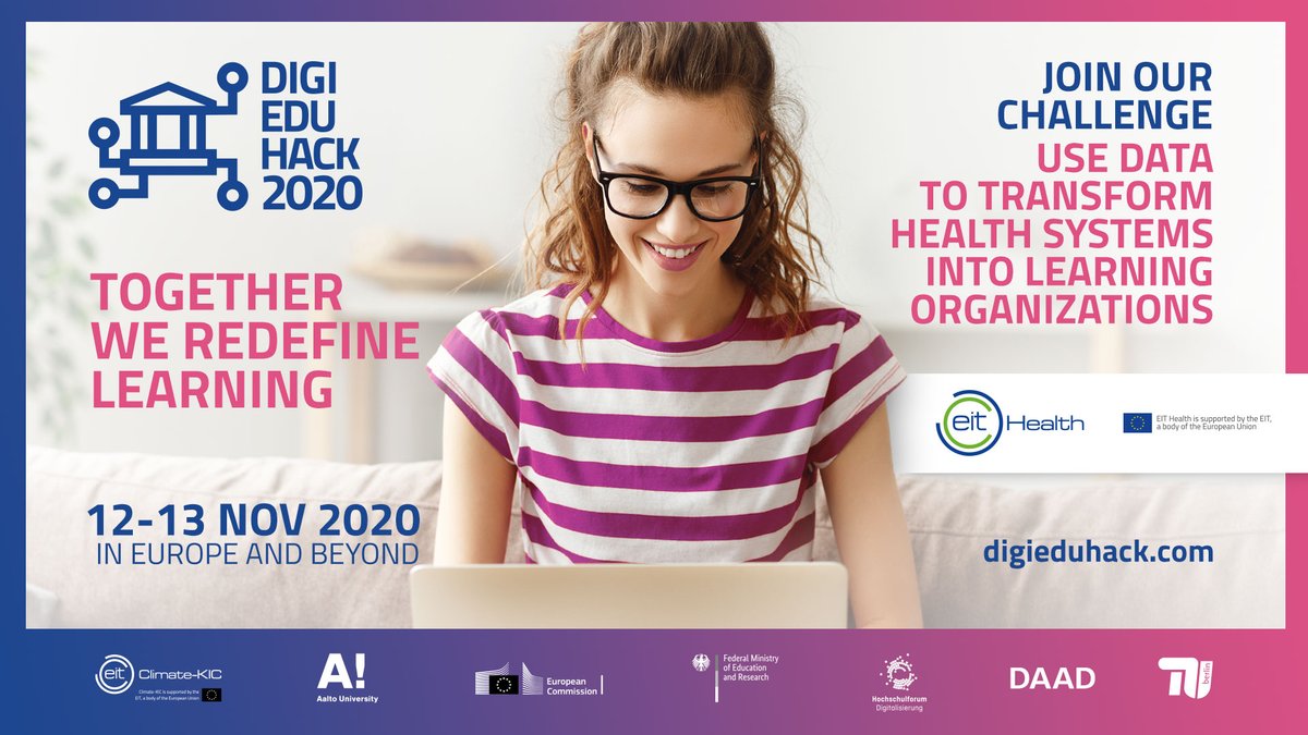 josep_munuera's tweet image. El @DigiEduHack es un &quot;hackaton&quot; mundial para crear conjuntamente el futuro de la educación.
Ayudad a resolver el uso de datos para transformar los sistemas de salud en organizaciones abiertas al aprendizaje #DigiEduHack #WeRedefineLearning
digieduhack.com/en/barcelona-e…