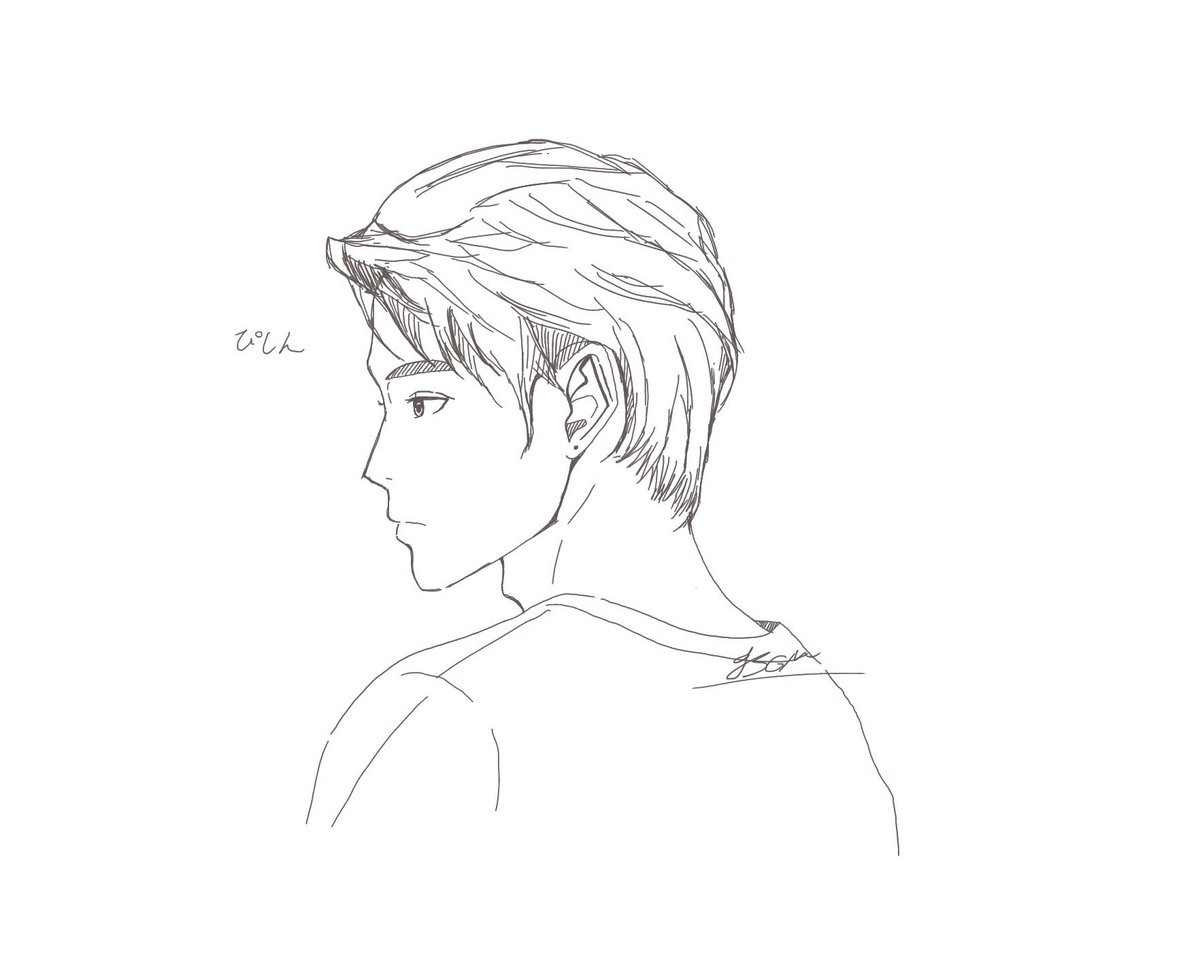 TSGM86's tweet photo. ぴしん

耳の練習したくて横向きのぴしん描いてみました
思えばぴしん描くのお初だった...🙊 https://t.co/maoOWZr208