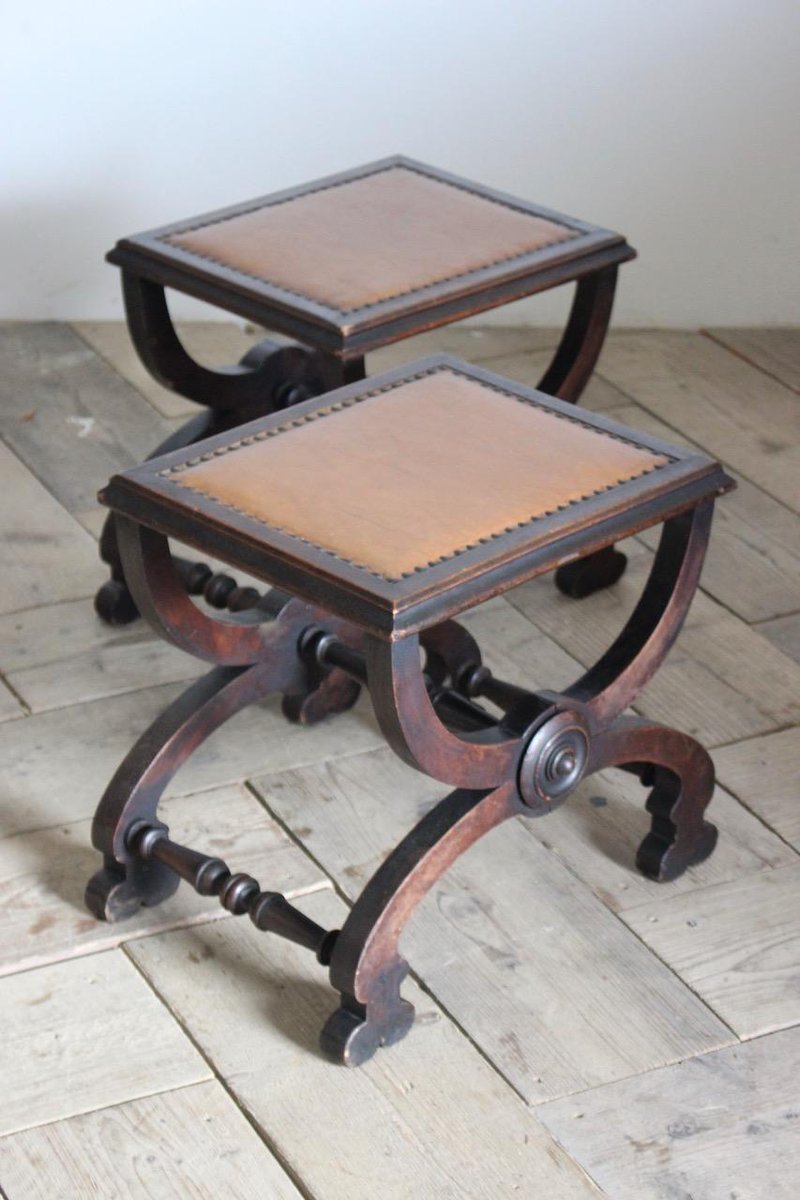 BrownriggUK's tweet photo. A pair of circa 1950s Spanish x frame stools upholstered in brown leather, that would also work as a side tables.
Price-£895
For more details visit-https://t.co/3qrbVklCzd
#stool #antiquestool #upholstered #leatherstool #antiqueseating #interiordesign #decor #antiquefurniture https://t.co/rwGbkBRDjT
