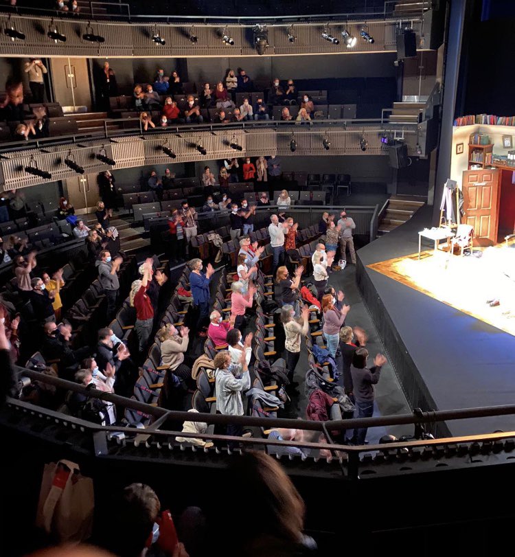 This is what a full house giving a standing ovation and cheering now looks like and it’s still bloody marvellous <a href="/EducatingRitaUK/">Educating Rita</a> <a href="/Rosetheatre/">Rose Theatre</a>