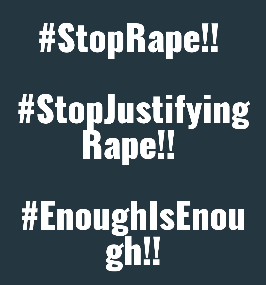 DuwaLilia's tweet photo. Spread the word!!!
#StopRape
#StopJustifyingRape
#EnoughIsEnough
#StopGBV https://t.co/PPko45YGqa