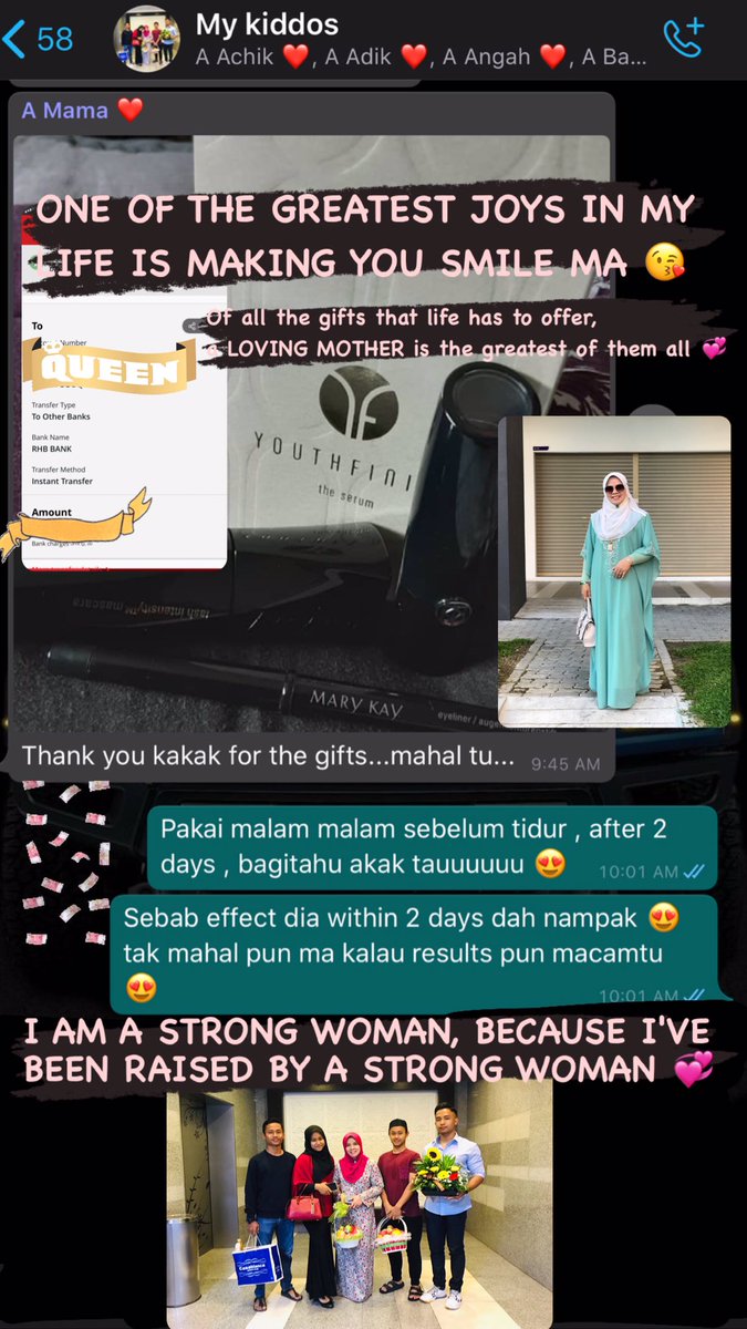 ainamiew's tweet photo. How happy i am to get my flexible time, be the boss of my time! 😭 I can make money anywhere, anytime!

Not only enriching others , i managed to enrich my mama too ☺️ My Heaven &amp; Earth indeed she is 🥰 Every month kongsi rezeki dengan mama 😭 Enrich her skin too! Worth thousands! https://t.co/q2OaGssCri