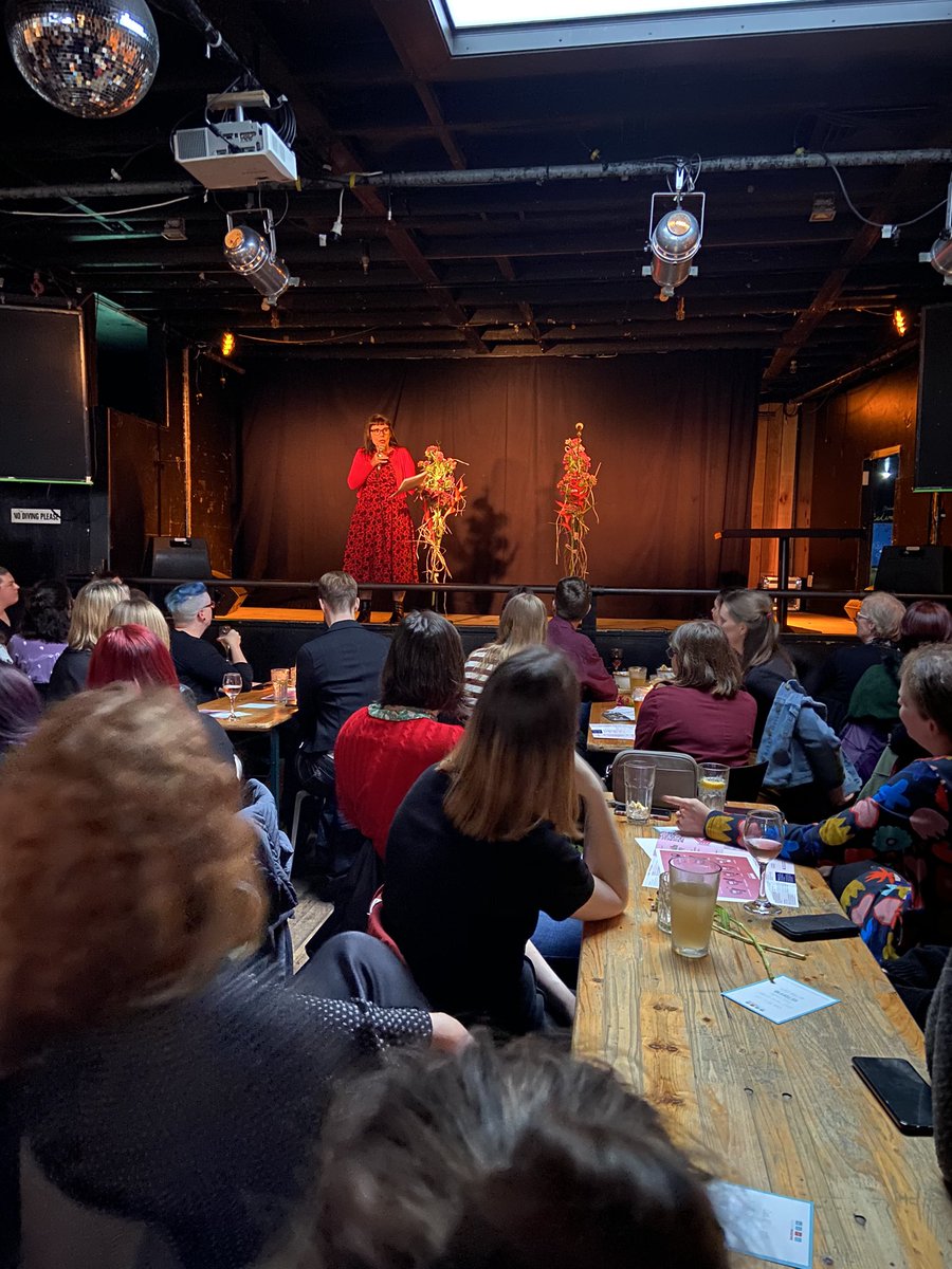 verbwellington's tweet photo. One and only @MicheleACourt hosting our Feminsit Rage Night 2020 because what a shitter of a year #letusrage https://t.co/LVVdTlhDRe