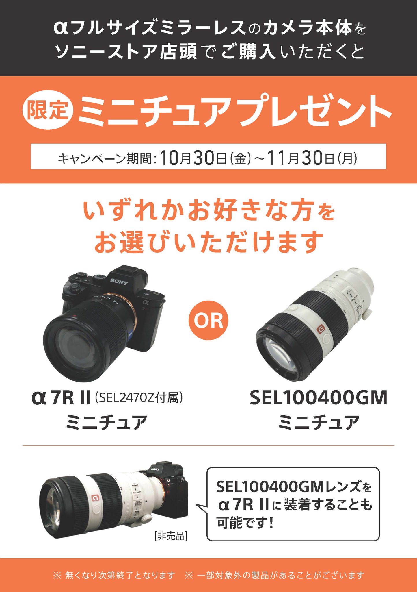 カメラ非売品 α7rⅡフィギュア