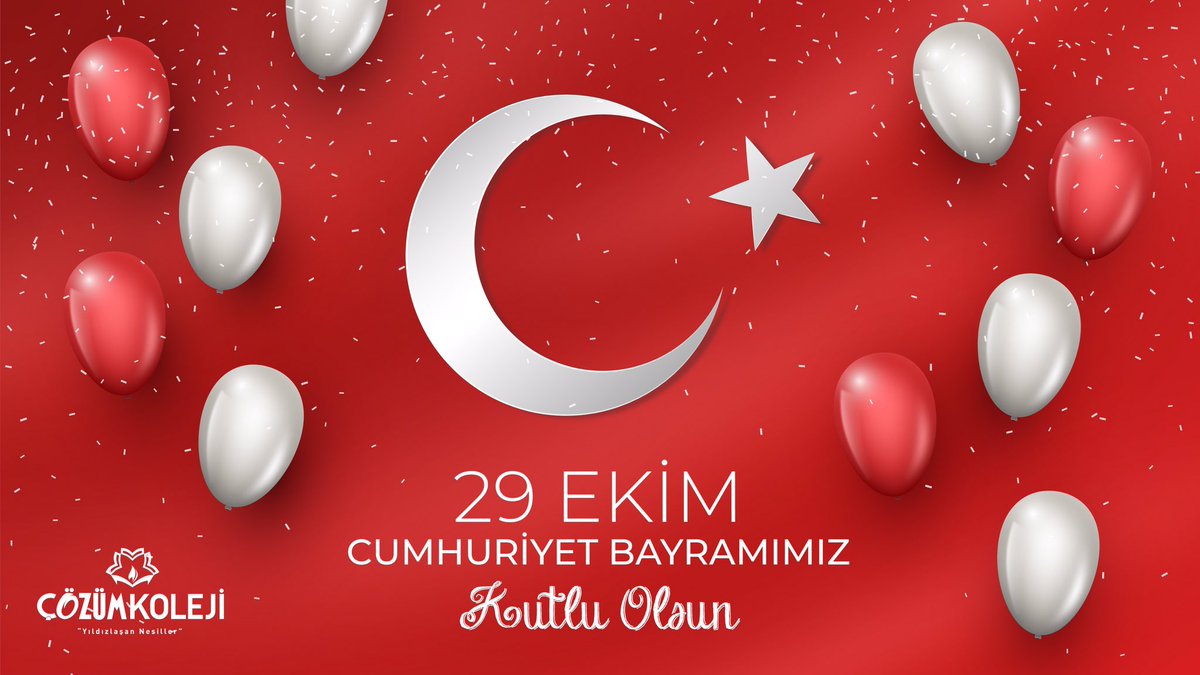 Büyük ve şanlı bir kurtuluş mücadelesinin ardından çok zor şartlar altında kurulan Cumhuriyetimizin 97. yılı kutlu olsun. 🇹🇷

Vatan uğruna canını veren aziz şehitlerimizi rahmetle, kahraman gazilerimizi minnet ve şükranla yad ediyoruz.

#ÇözümKoleji
#29EkimCumhuriyetBayramı