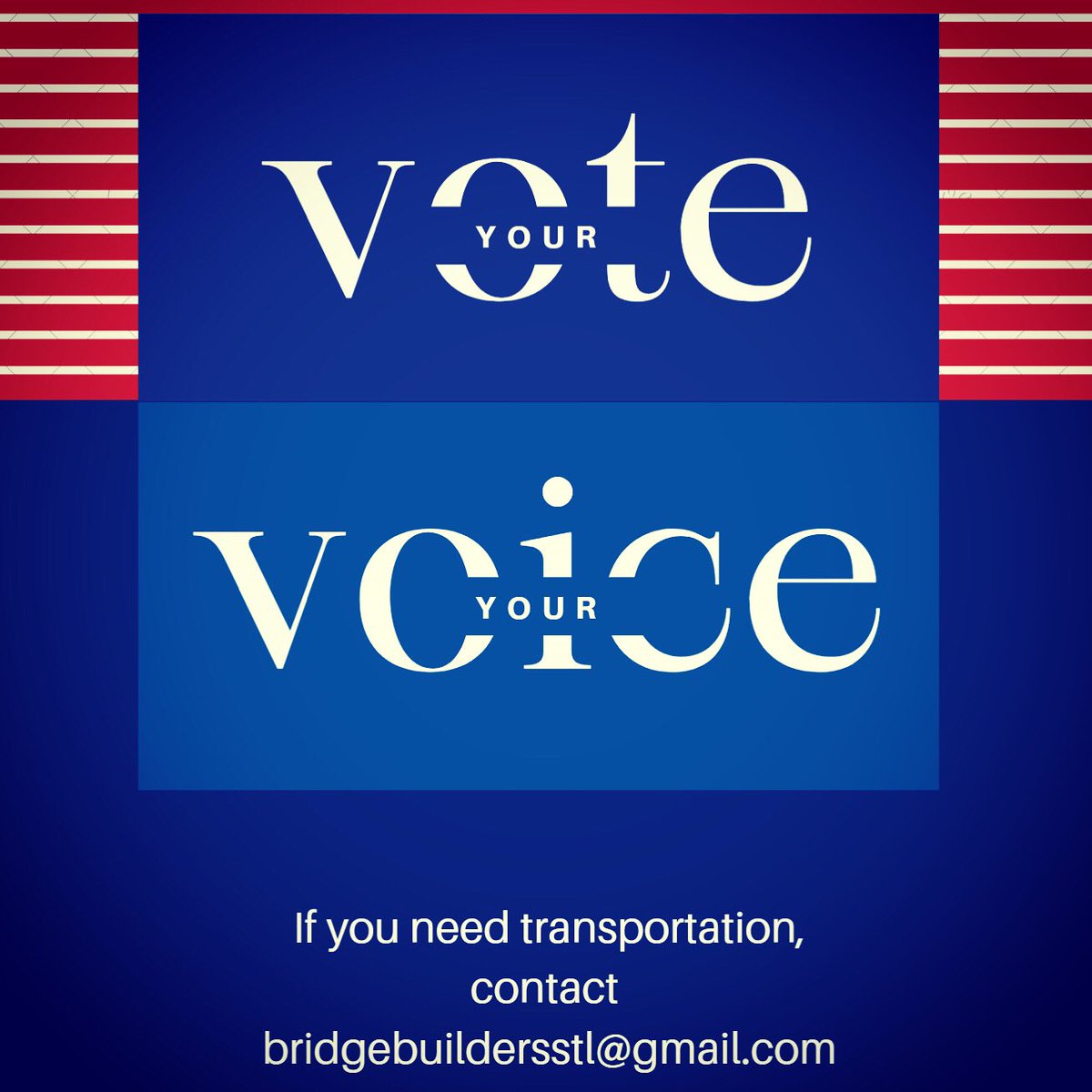 bridge_stl's tweet photo. The Countdown has exceeded the halfway point. With under one week left, we are only 5 days away from Election Day. If you or anyone you know in the Saint Louis area needs transportation, please let us know. https://t.co/K1JMzGJ3Kf