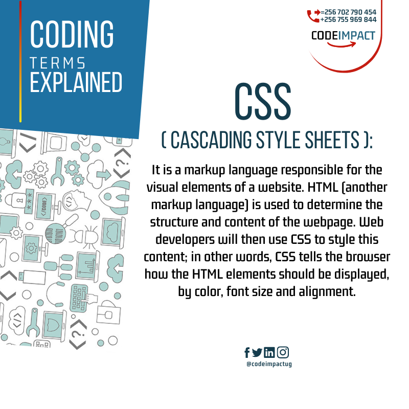 CodeImpact_ug's tweet image. #codingtermexplained #coding #codinginuganda #everykidshouldlearntocode