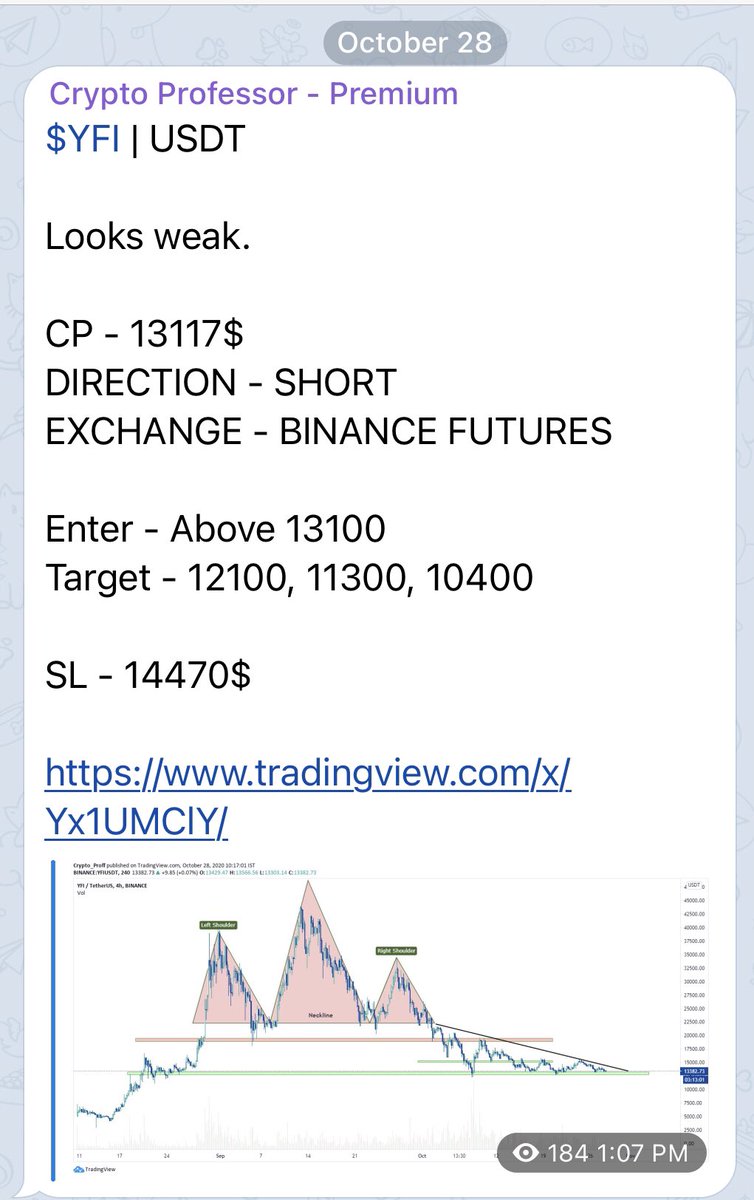 BundickAlexa's tweet photo. $YFI SHORT gave 46% profit with 5x within a day. Professor is helping make insane money.
Follow for FREE - https://t.co/qTfvQpIa4P
$BTC $ETH $XRP $XLM $FET $UNI $BAND $SAND $OGN $SXP $OMG $LRC $ENJ $ADA $MDA $IRIS $DREP $TOMO $DIA $TRB $OST $DUSK $ZEC $IRIS $ZEN $ALGO $KAVA $LINK https://t.co/SfvtZeyqTM