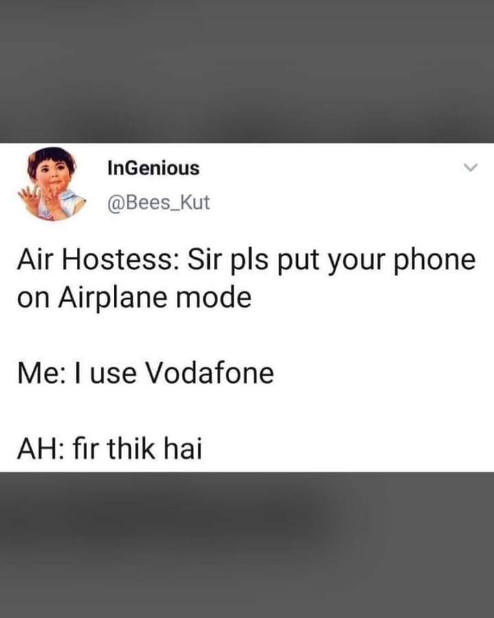 soulful_saz's tweet image. 😀😀😀

#vodafoneindia 
#vodafoneidea 
#poornetwork 😏