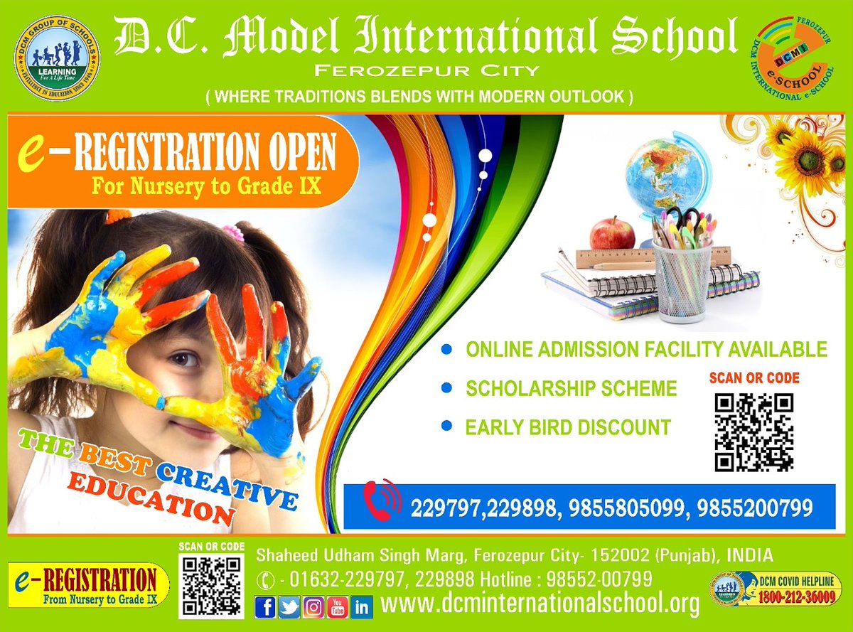 #BestOnlineSchool #AdmissionOpen #AdmissionOpen2021 #Scholarship #EarlyBirdDiscount #BestOnlineSchool
#BestEducation #Career #Knowledge
Link For Enquiry👇
dcmi.edinity.in/public/admissi…
Link For Admission👇
dcmi.edinity.in/public/admissi…