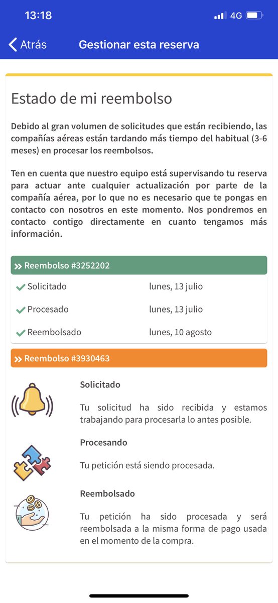 NuriaPerezB's tweet photo. @eDreams no me habéis hecho el reembolso y tenéis la cara de Decir que me lo habéis pagado. Mi reserva es 4975567323. Todas las fechas que ponéis son incorrectas. Cuando me vais a devolver el dinero @defensordelpueblo @elprogramadear @yaesmediodiatv @abc_es @okdiario https://t.co/rigIFVsRPX
