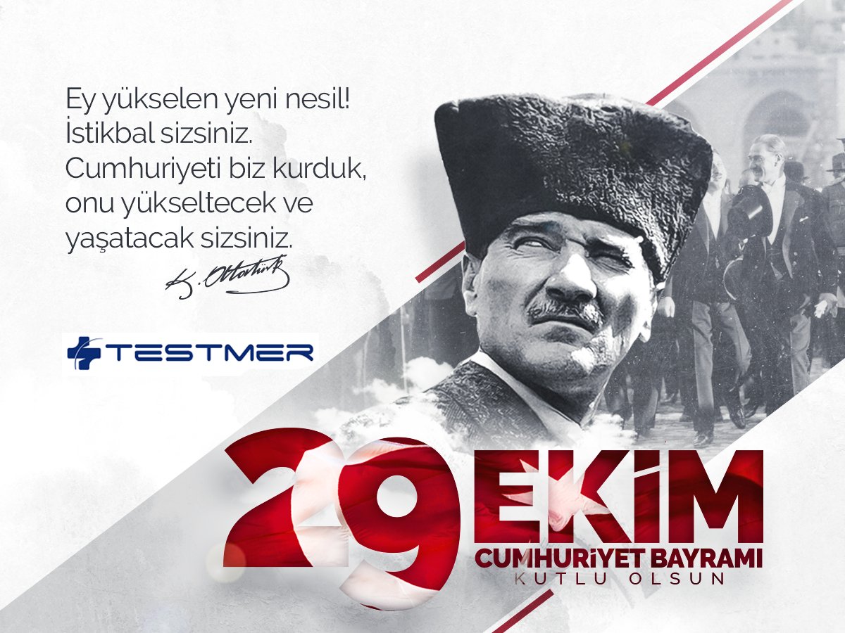 29 Ekim Cumhuriyet Bayramı, kutlu olsun!