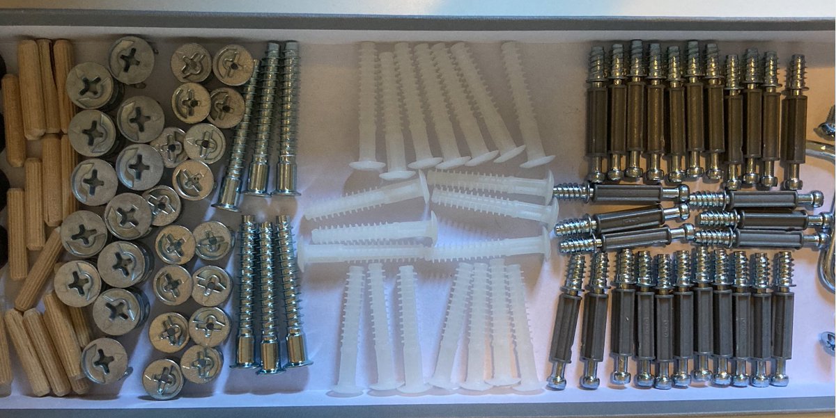 My husband thinks I have OCD. 

But would someone with OCD let their lines of screws be this messy?!!