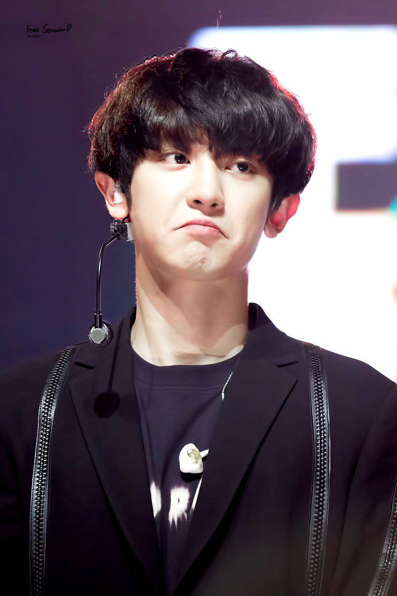 Chanyeol pouty baby