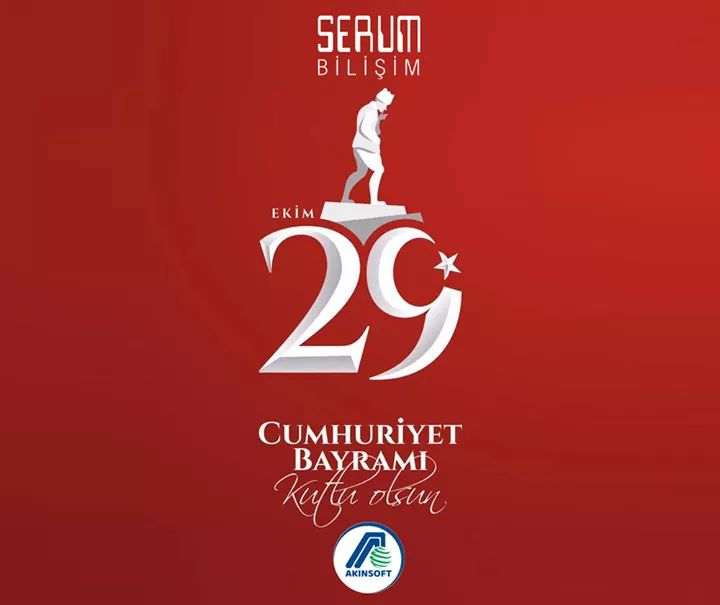 Cumhuriyet Bayramımız Kutlu Olsun.. 🙋‍♂️🇹🇷#akinsoft #wolwox #erp #serumbilisim #bursa #29ekim #cumhuriyetbayrami #yasasincumhuriyet