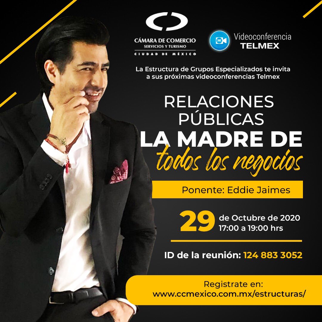 ¿Sabias qué las relaciones pueden salvar tu negocio hoy? Y si cumplen con dos objetivos principales: *Son acciones medibles *Están alineadas a los objetivos @EDDIEJAIMES1 #RelacionesPublicas #TallerEnLínea @canacomexico 5536852269 ext. 1315 canacocdmexico.com.mx