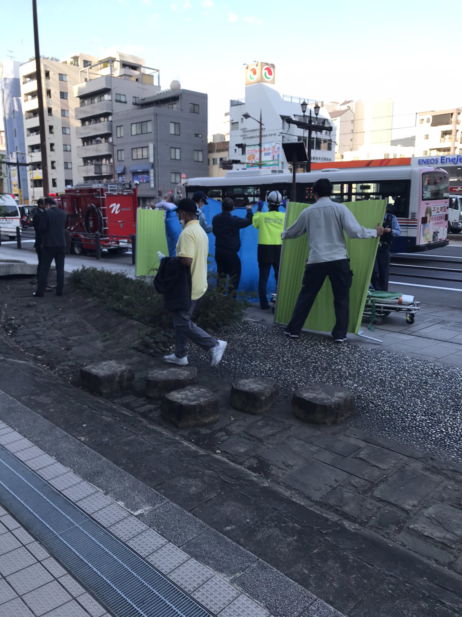 ココウォークの飛び降り自殺現場の画像