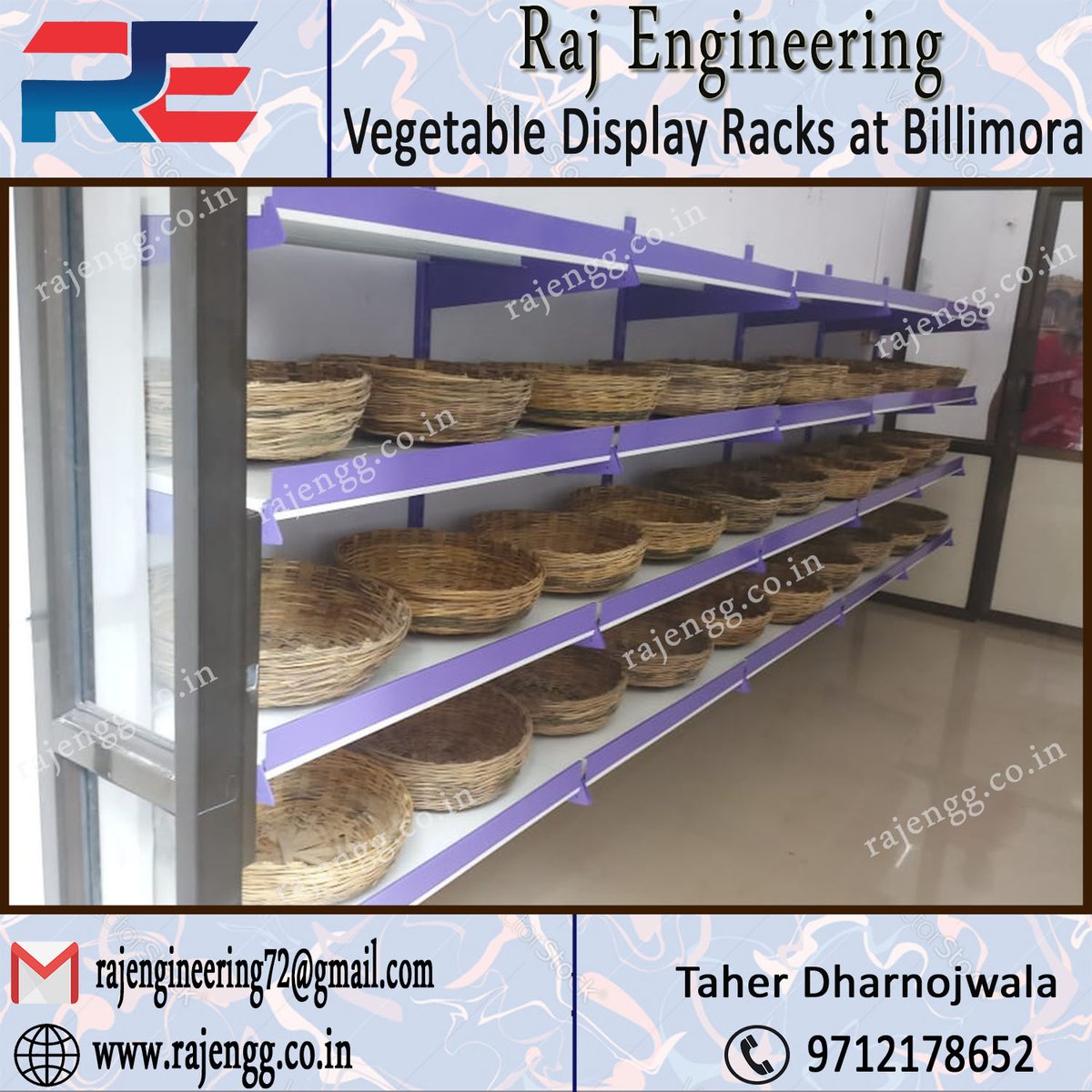 RajEngineering_'s tweet photo. Raj Engineering 
Vegetable Racks
#rajengineering #products #olx #facebook #ideal #prestigious #customer #Showroom #Supermarket #advertising #business #twitter #Google #pal #Surat #Ankleswar #Bharuch #Valsad #Vapi #Billimora #Bardoli #Dahej #Pardi #Navsari #Baroda #Gujarat #India https://t.co/fmTbckleEl