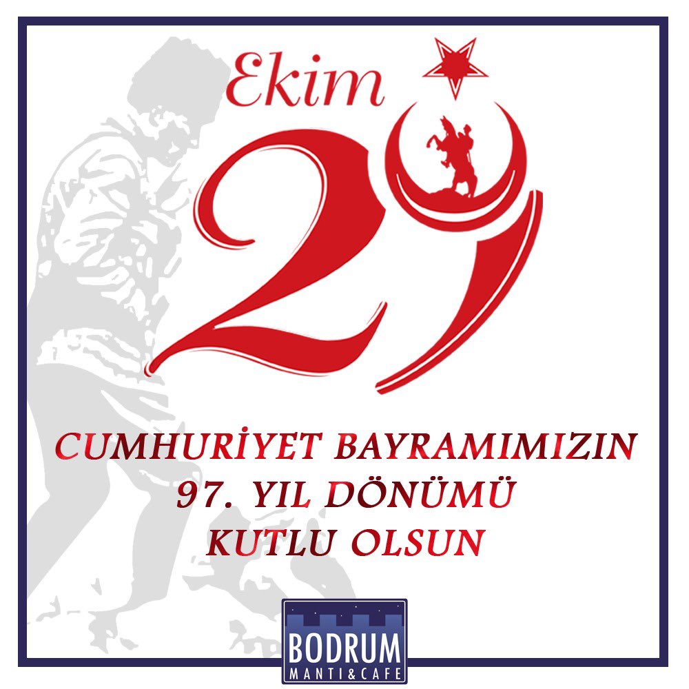 bodrummanticafe's tweet photo. Cumhuriyet Bayramımızın 97. Yıl Dönümü Kutlu olsun! 🇹🇷
•
#Cumhuriyet #1923 https://t.co/tleYFLKQUT