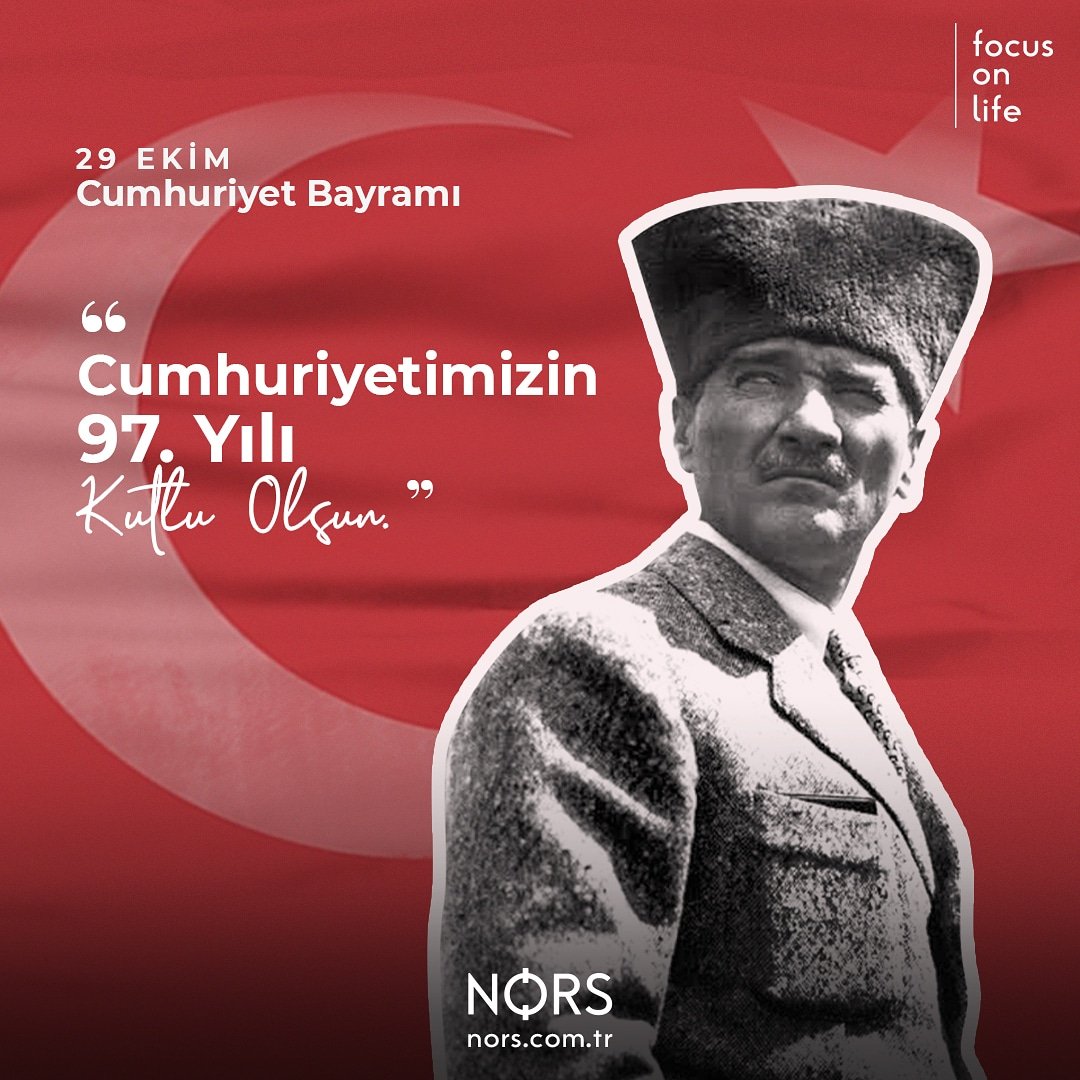Cumhuriyetimiz 97. Yaşında! ❤
Gazi Mustafa Kemal Atatürk ve silah arkadaşlarını saygı ve rahmetle anıyoruz. 

#29EkimCumhuriyetBayramı
#Cumhuriyetin97Yılı