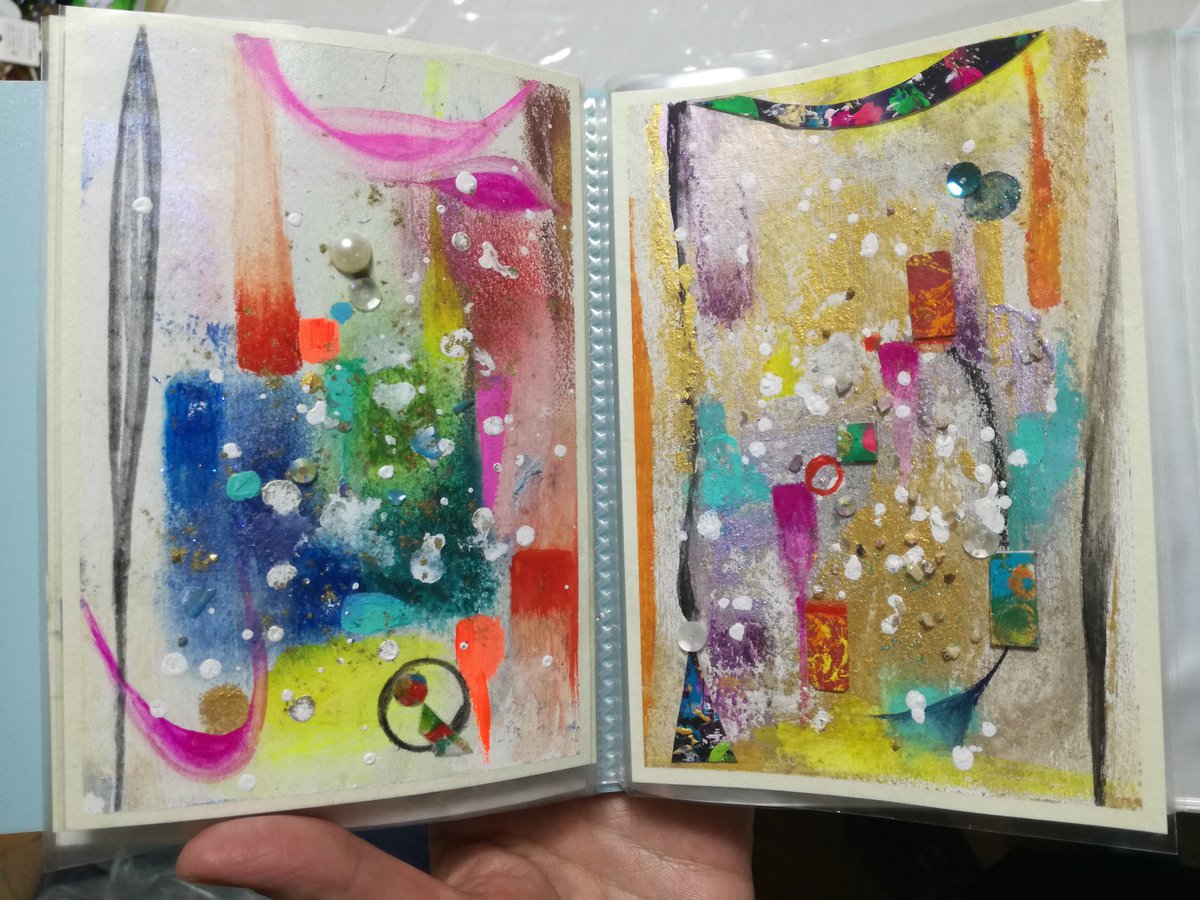 GalvagnoLaura2's tweet photo. ペアー作品。
(2020)
ボストカードサイズ。
Piccolo dittico. Formato cartolina.
#ContemporaryArt #originalpostcard https://t.co/OeaQadLOut