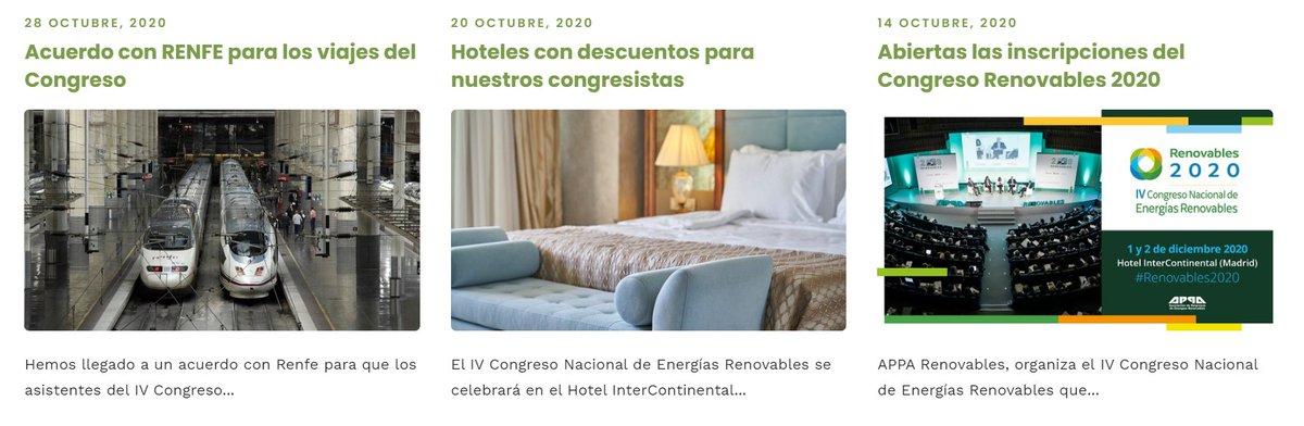 APPA_Renovables's tweet photo. Abiertas las #inscripciones 🗓️, acuerdos con #hoteles 🏨, descuentos en #AVE @Renfe 🚄... Está claro que el @Cong_Renovables está lanzado. En breve, os haremos llegar el #ProgramaDefinitivo. Reservad los días 1 y 2 de diciembre para el evento #renovable del año!! https://t.co/kQumAmZU3V