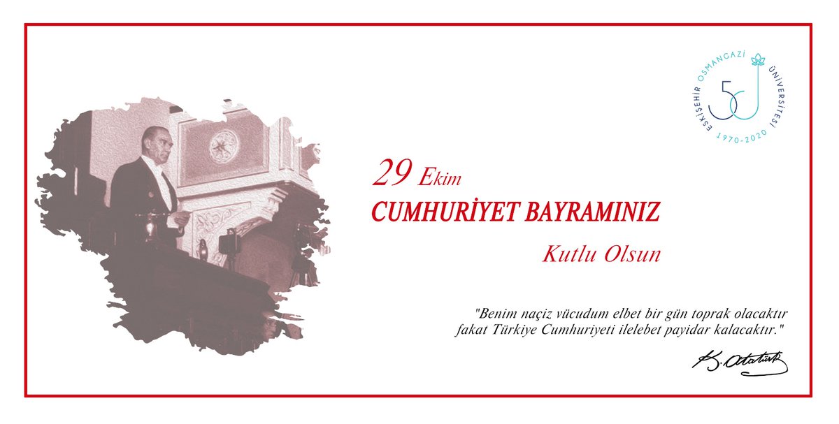 EsoguWeb's tweet photo. 29 Ekim Cumhuriyet Bayramımız kutlu olsun...
#Cumhuriyet97Yaşında #29Ekim #CumhuriyetBayramı #esoguburada #esoguseninle https://t.co/Cp3iCj75M4