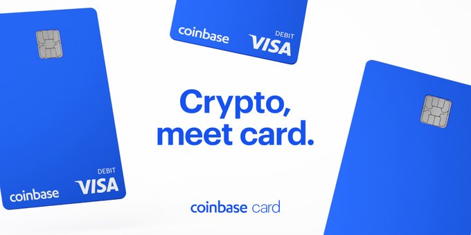fun_gmb's tweet photo. #Coinbase announced the launch of #Visa Debit Card with #bitcoin Cashback and #Stellar for US users.
The waiting list is open to receive the Coinbase Card. Its virtual version will be available immediately, while the physical one will arrive by mail within two weeks. https://t.co/PWBB5EAiNi