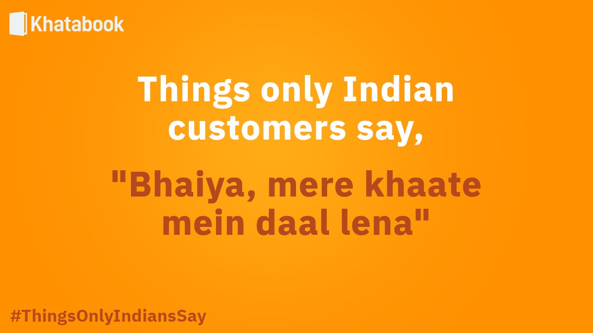 Khatabook's tweet photo. Khate Khate mein likha hai udhaar lene walon ka naam
.
.
.
.
#khatabook #khatabookapp #udhaar #lenden #business #bahikhata #memesdaily #indianmemes #india #desi #thursdayvibes https://t.co/eWiyygIUfF