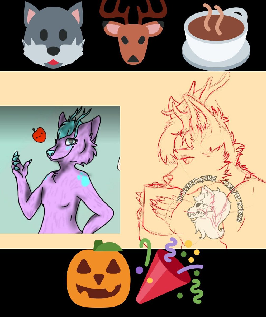 Trick_Nightmare's tweet photo. Trade WIP
#wolf #deer #arttrade #digitalart #furry #furryfandom #pink #marshmallow #hot #chocolatte #hotchocolatte #nightmarecreations #trick #nightmare #ligi #female https://t.co/T2DREtF7xS