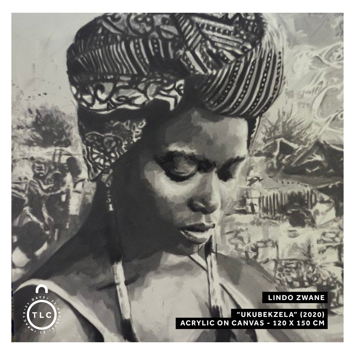 thelockdowncol's tweet photo. We are so proud of #TLCArtist Lindo Zwane who was named the Southern African Foundation For Contemporary Art's (#SAFFCA) Artist of the Month for October 2020!
Lindo was part of our original sold out collection in April.
#thelockdowncollection #artforgood https://t.co/SI6HSX1LkN