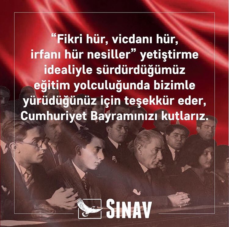 maltepesinavklj's tweet photo. Cumhuriyetimizin 97. kuruluş yıl dönümünü kutluyor, başta Gazi Mustafa Kemal Atatürk olmak üzere tüm gazi ve şehitlerimizi minnetle anıyoruz. 🇹🇷 

#29Ekim #CumhuriyetBayramı #SınavEğitimKurumları #MaltepeSınavKoleji #SınavOkulları #SınavKoleji #Cumhuriyet https://t.co/Nyb9bZjZur