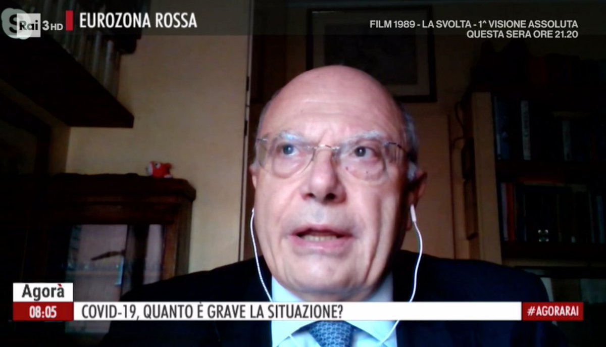 "Ieri sera avevamo 19 pazienti intubati, 47 in cpap su 300 ricoverati. Stiamo andando verso la situazione della #Francia, i francesi sono avanti a noi, ma di poco. Mi auguro che si riesca a mettere in piedi quanto basta per evitare un #lockdown."
Massimo Galli
#agorarai