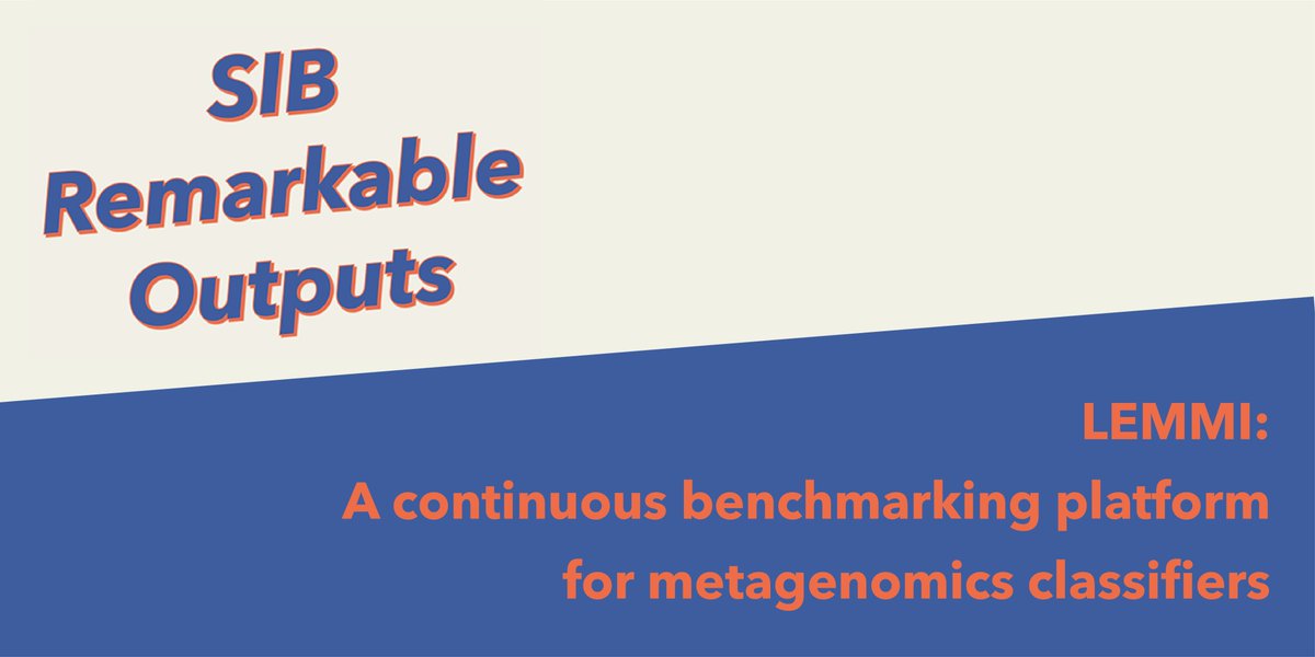 ISBSIB's tweet photo. "#LEMMI: A continuous #benchmarking platform for #metagenomics classifiers" is among the #SIBRemarkableOutputs, 1st edition:
🥁Find out what the committee said about the work
➡️Add it to your list of 'must-reads'
🔗Access related resources
https://t.co/jpW9C5aRrY https://t.co/WqRDVGqwKd