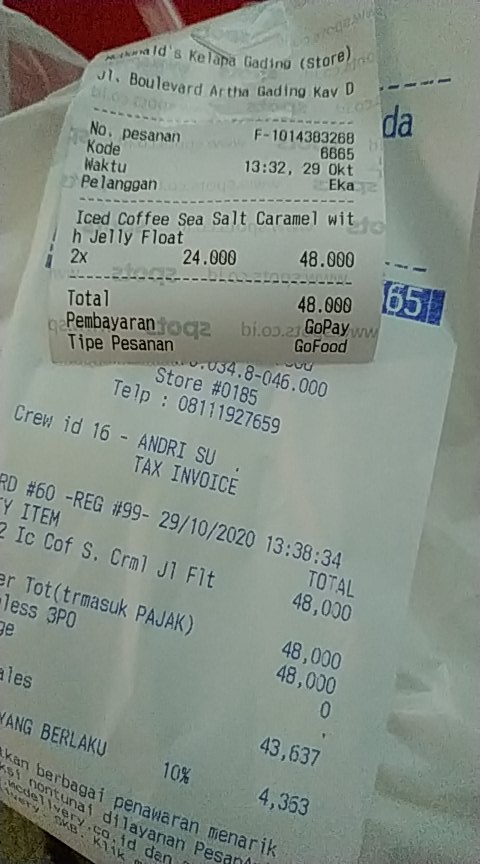 ekacukil's tweet photo. Pesen yg pake Float , tp yg dateng tanpa Float . Harga ga kurang . gmna siihhh ??? sebeeelll . https://t.co/jQeXjJJfbx