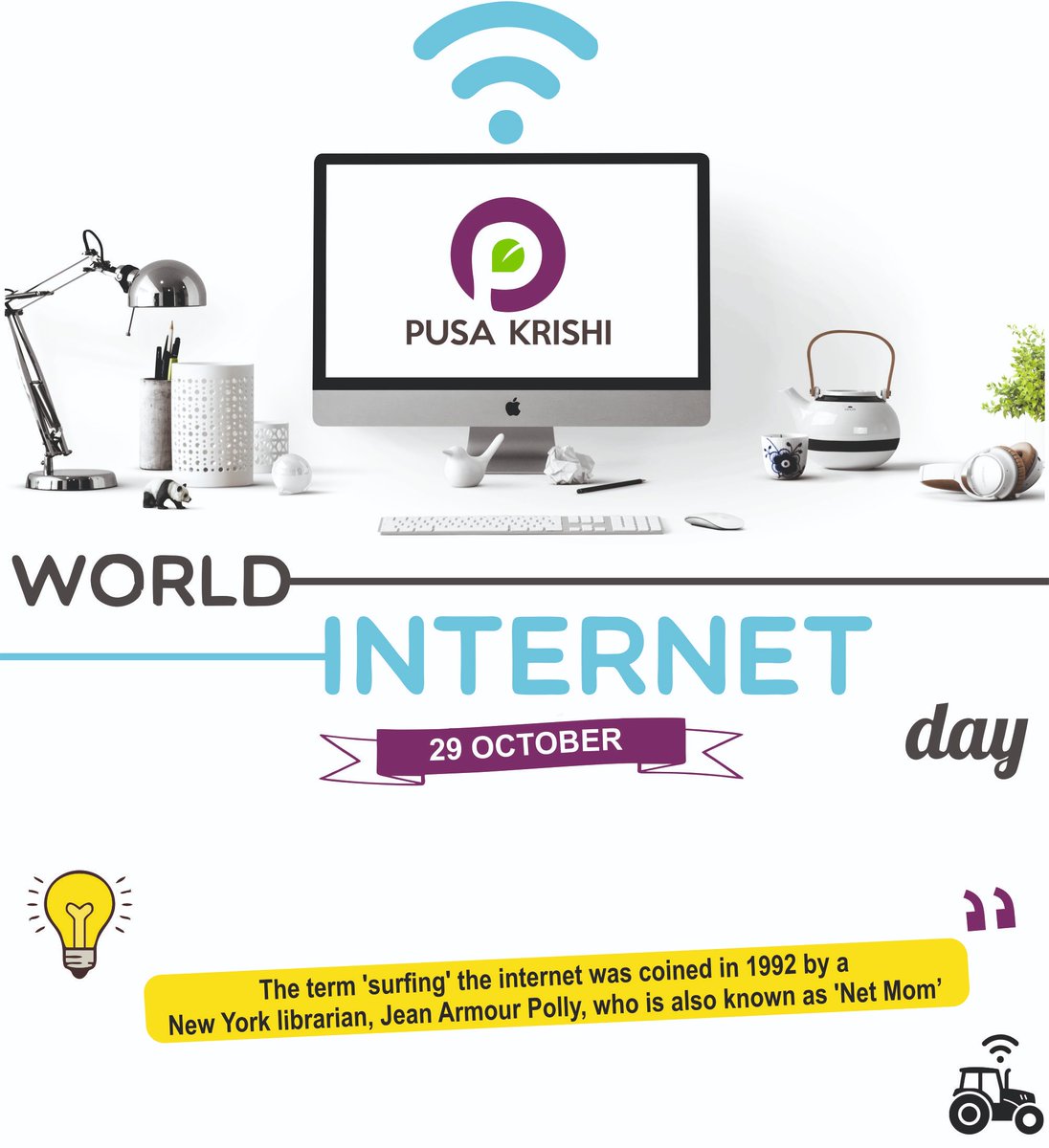 PusaKrishi's tweet photo. Internet is the sole revolutionary tool that has reshaped this world. #InternationalInternetday is celebrated globally every year on 29th October.
#InternationalInternetday marked the sending of the first #electronicmessage which transferred from one to another computer in 1969 https://t.co/yoSs8wyHWB