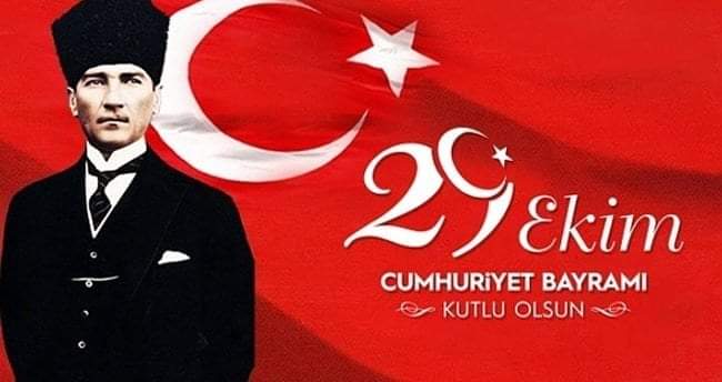 29 Ekim Cumhuriyet Bayramımız Kutlu Olsun. Bu günün anlamını ve önemini bilelim, unutmayalım. Atatürkün  ışığında  daha  güzel yarınlara! 🇹🇷🇹🇷🇹🇷 #29ekim #cumhuriyetbayrami #republicdayofturkey