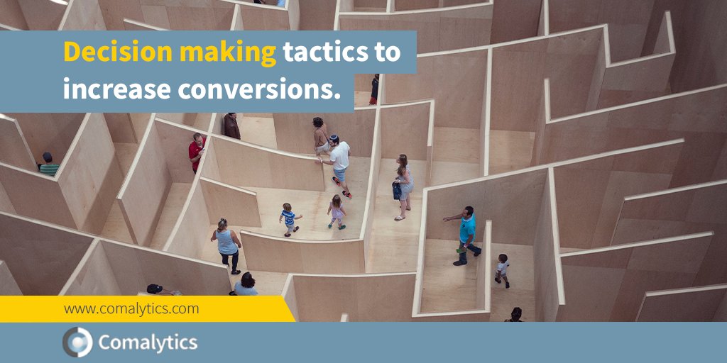 Comalytics's tweet image. This great article explains 4 facts about the psychology of decision making and how you can apply it to conversion optimisation. 
Take a look: bit.ly/3iTZ3Xv 
#creativemarketing #onlinebusiness #Comalytics
