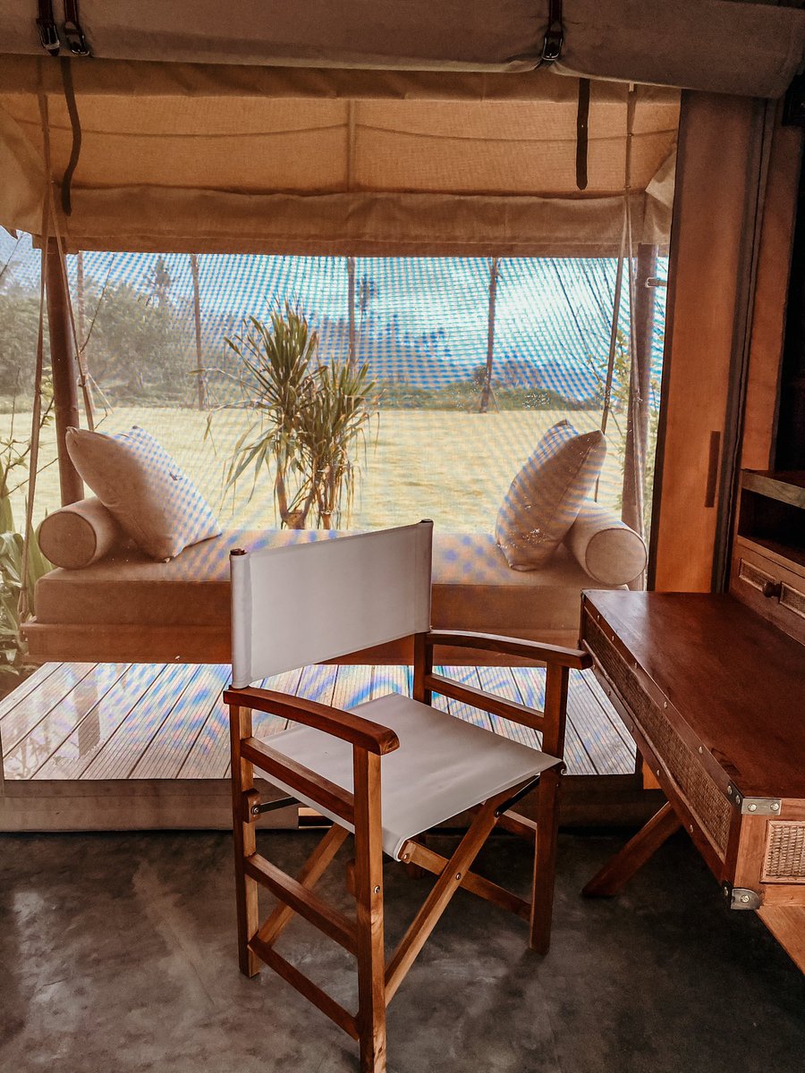 euniceapril's tweet photo. Rekomendasi glamping pinggir pantai di wilayah Pantai Tampih (dekat Tanah Lot), baru soft opening bulan ini bahkan belum grand launch, namanya Bali Beach Glamping. Total camp ada sekitar 40. Best view yg Super Deluxe ini pas depan pool and pantai https://t.co/YJjskfoUxI