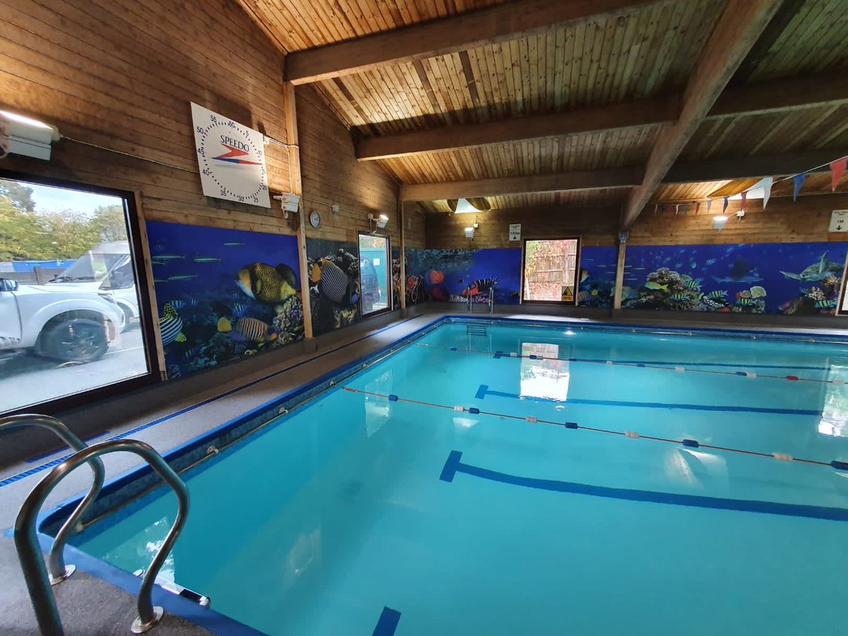 PolyAdvisory's tweet photo. Poly Advisory transformed this swimming pool with a refurbishment that included wall cladding with full colour print in vibrant colours creating a much brighter swimming environment. All designed, printed and installed in house by Poly Advisory. https://t.co/jFnX7vP05o